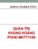 Bài giảng Quản trị khủng hoảng: Chương 1 và 2 - Tổng quan về quản trị khủng hoảng