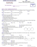 Đề thi học kì 1 môn Vật lý lớp 11 năm 2023-2024 - Trường THPT Trần Đại Nghĩa, Quảng Nam