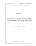 Luận văn Thạc sĩ Kinh tế: Tăng cường hoạt động huy động vốn tại Ngân hàng thương mại cổ phần Sài Gòn Công Thương – Chi nhánh Tân Định