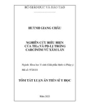 Tóm tắt Luận án Tiến sĩ Y học: Nghiên cứu biểu hiện của TILs và PD-L1 trong carcinôm vú xâm lấn