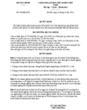 Quyết định Số: 670/QĐ-BTC