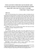 Nâng cao chất lượng đào tạo ngành Du lịch tại Trường Đại học Sư phạm Thành phố Hồ Chí Minh theo tiêu chuẩn du lịch ASEAN năm 2023