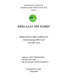 ĐỊNH DANH VÀ PHÂN NHÓM NẤM Trichoderma spp. PHÂN LẬP TẠI VIỆT NAM