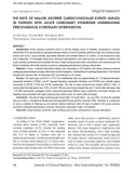 The rate of major adverse cardiovascular events (MACE) in patients with acute coronary syndrome undergoing percutaneous coronary intervention