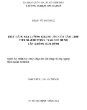 Tóm tắt Luận án Tiến sĩ Kỹ thuật xây dựng công trình dân dụng và công nghiệp: Hiệu năng gia cường kháng uốn của tấm CFRP cho dầm bê tông căng sau dùng cáp không bám dính