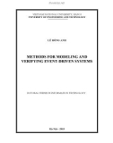 Doctoral thesis in Information technology: Methods for modeling and verifying event driven systems