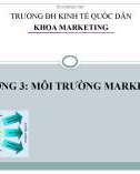 Bài giảng Marketing căn bản: Chương 3 - Môi trường marketing