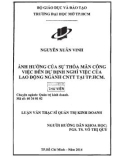 Luận văn Thạc sĩ Quản trị kinh doanh: Ảnh hưởng của sự thỏa mãn công việc đến dự định nghỉ việc của lao động ngành CNTT tại TP. HCM