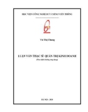 Trùng Luận văn Thạc sĩ Quản trị Kinh doanh: Phát triển kinh doanh dịch vụ thông tin di động Vinaphone tại Trung tâm Kinh doanh VNPT - Bắc Ninh