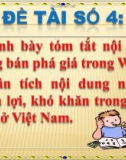 Trình bày tóm tắt nội dung chống bán phá giá trong WTO