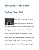 Xây Dựng Chiến Lược Quảng Cáo - P31