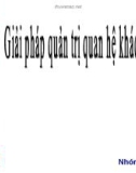 Giải pháp quan hệ khách hàng