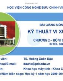 Kỹ thuật vi xử lý- chương 2: Bộ xử lý intel 8086/8088