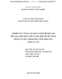 Luận văn: NGHIÊN CƢ́ U NÂNG CAO CHẤ T LƢỢ NG BỀ MẶ T CHI TIẾ T GIA CÔNG BẰ NG TỐ I ƢU HÓ A MỘ T SỐ YẾ U TỐ KỸ THUẬ T CỦA QUÁ TRÌNH PHAY TINH TRÊN MÁY CÔNG CỤ CNC