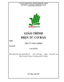 Giáo trình Điện tử cơ bản (Nghề: Điện tử công nghiệp) - Trường CĐ nghề Đà Nẵng