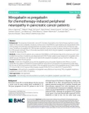 Mirogabalin vs pregabalin for chemotherapy-induced peripheral neuropathy in pancreatic cancer patients