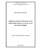 Luận án Tiến sĩ Khoa học vật liệu: Nghiên cứu chế tạo và tính chất từ của pherit ganet R3Fe5O12 (R = Y, Gd, Tb, Dy, Ho) kích thước nanomet