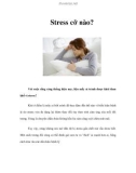 Stress cỡ nào?