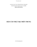 BÁO CÁO THƯC̣ ĐỊA MIỀN TRUNG