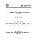 Báo cáo nghiên cứu nông nghiệp Phát triển bền vững và hiệu quả kinh tế rừng trồng cung cấp gỗ xẻ keo ở Việt Nam - Mô hình kinh tế của rừng trồng keo cung cấp gỗ xẻ và bột giấy 