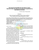 MỘT SỐ KẾT QUẢ NGHIÊN CỨU GIẢI PHÁP KỸ THUẬT TỔNG HỢP NÂNG CAO HIỆU QUẢ SỬ DỤNG ĐẤT RUỘNG MỘT VỤ VÙNG MIỀN NÚI PHÍA BẮC