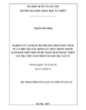 Dự thảo tóm tắt Luận án Tiến sĩ Vật lý: Nghiên cứu áp dụng hệ phương pháp phân tích, xử lý hiện đại xác định cấu trúc móng trước Kainozoi trên một số bể trầm tích thuộc thềm lục địa Việt Nam theo tài liệu địa vật lý