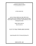 Luận văn Thạc sĩ Khoa học giáo dục: Quản lý hoạt động dạy học môn Toán theo hướng trải nghiệm cho học sinh trường trung học cơ sở Cao Thắng, thành phố Hạ Long, tỉnh Quảng Ninh