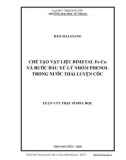 Luận văn Thạc sĩ Hoá học: Chế tạo vật liệu bimetal Fe-Cu và bước đầu xử lý nhóm phenol trong nước thải quá trình luyện cốc
