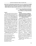 Khảo sát sự đề kháng kháng sinh của các vi khuẩn gây nhiễm khuẩn huyết được phân lập tại Trung tâm Bệnh nhiệt đới, Bệnh viện Hữu nghị Đa khoa Nghệ An (1/1/2019-31/12/2019)