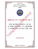 Khóa luận tốt nghiệp Quản trị kinh doanh: Áp dụng thuyết năng lực động để nâng cao khả năng cạnh tranh của Công ty bất động sản Phố Son