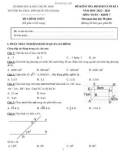 Đề thi học kì 1 môn Toán lớp 7 năm 2022-2023 có đáp án - Trường TH, THCS, THPT Quốc tế Canada
