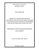 Tóm tắt luận văn Thạc sĩ Kỹ thuật: Nghiên cứu giải pháp kết nối dự án giao thông nông thôn với cơ sở hạ tầng khác và vận dụng vào dự án đường Cầu Dài đi Hành Nhân, huyện Nghĩa Hành, tỉnh Quảng Ngãi