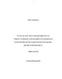 Luận án Tiến sĩ Kinh tế: Năng lực lãnh đạo của đội ngũ CEO Việt Nam (Khảo sát nghiên cứu ở Hà Nội)