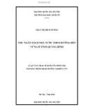 Luận văn Thạc sĩ Kinh tế chính trị: Thu ngân sách nhà nước theo hướng bền vững tỉnh Quảng Bình