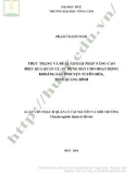 Luận văn Thạc sĩ Quản lý tài nguyên và môi trường: Thực trạng và đề xuất giải pháp nâng cao hiệu quả quản lý, sử dụng đất cho hoạt động khoáng sản ở huyện Tuyên Hóa, tỉnh Quảng Bình