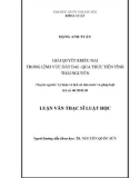 Luận văn Thạc sĩ Luật học: Giải quyết khiếu nại trong lĩnh vực đất đai - Qua thực tiễn tỉnh Thái Nguyên