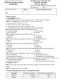 Đề thi học kì 1 môn Lịch sử và Địa lí lớp 7 năm 2023-2024 - Trường PTDTBT TH&THCS Phước Kim, Phước Sơn