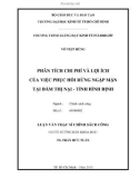 Luận văn Thạc sĩ Chính sách công: Phân tích chi phí và lợi ích của việc phục hồi rừng ngập mặn tại đầm Thị Nại - Tỉnh Bình Định