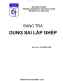 Bảng tra dung sai lắp ghép - Lê Hoàng Lâm