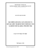 Luận văn Thạc sĩ Y học: Đặc điểm lâm sàng, cận lâm sàng và kết quả điều trị bệnh nhân nhồi máu não tại Bệnh viên Đa khoa tỉnh Phú Thọ