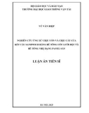 Luận án Tiến sĩ Kỹ thuật: Nghiên cứu ứng xử chịu uốn và chịu cắt của kết cấu sandwich bằng bê tông cốt lưới dệt và bê tông nhẹ dạng panel sàn