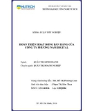 Khóa luận tốt nghiệp Quản trị kinh doanh: Hoàn thiện hoạt động bán hàng của công ty Phương Nam Digital