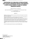 Khảo sát mối tương quan của Procalcitonin với lactat trong tiên lượng sống và tử vong ở bệnh nhân sốc nhiễm khuẩn tại Bệnh viện Hữu nghị Đa khoa Nghệ An