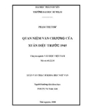 Luận văn: Quan niệm văn chương của Xuân Diệu trước 1945