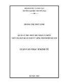 Luận văn Thạc sĩ Kinh tế: Quản lý thu thuế thu nhập cá nhân trên địa bàn quận Nam Từ Liêm, Thành phố Hà Nội