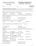 Đề thi học kì 1 môn Hoá học lớp 12 năm 2023-2024 có đáp án - Trường THPT Phan Ngọc Hiển, Cà Mau