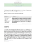 Mediating role of port supply chain integration between involvement of human resource practices and port performance in Kingdom of Saudi Arabia