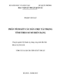 Tóm tắt Luận án Tiến sĩ Kỹ thuật: Phân tích kết cấu dàn chịu tải trọng tĩnh theo sơ đồ biến dạng