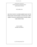 Luận án Tiến sĩ Cơ kỹ thuật: Bài toán ngược vận động robot dạng người trong phân tích ổn định, tạo dáng đi và điều khiển ứng dụng mô hình mạng nơ-rôn Mimo Narx thích nghi