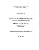 Tóm tắt Khóa luận tốt nghiệp ngành Bảo tàng học: Tìm hiểu giá trị di tích đình làng Đức Hậu (Xã Đức Hòa, Huyện Sóc Sơn, Thành phố Hà Nội)